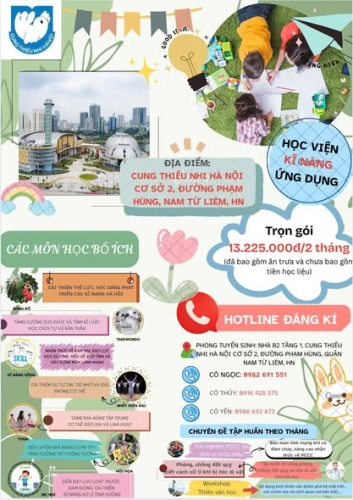 HỌC VIỆN KỸ NĂNG ỨNG DỤNG – MÙA HÈ TRẢI NGHIỆM, TỰ TIN TRƯỞNG THÀNH